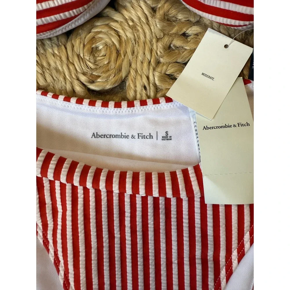 Abercrombie Red Stripe‎ Swimsuit Bikini